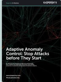Adaptive anomaly control: stop attacks before they start