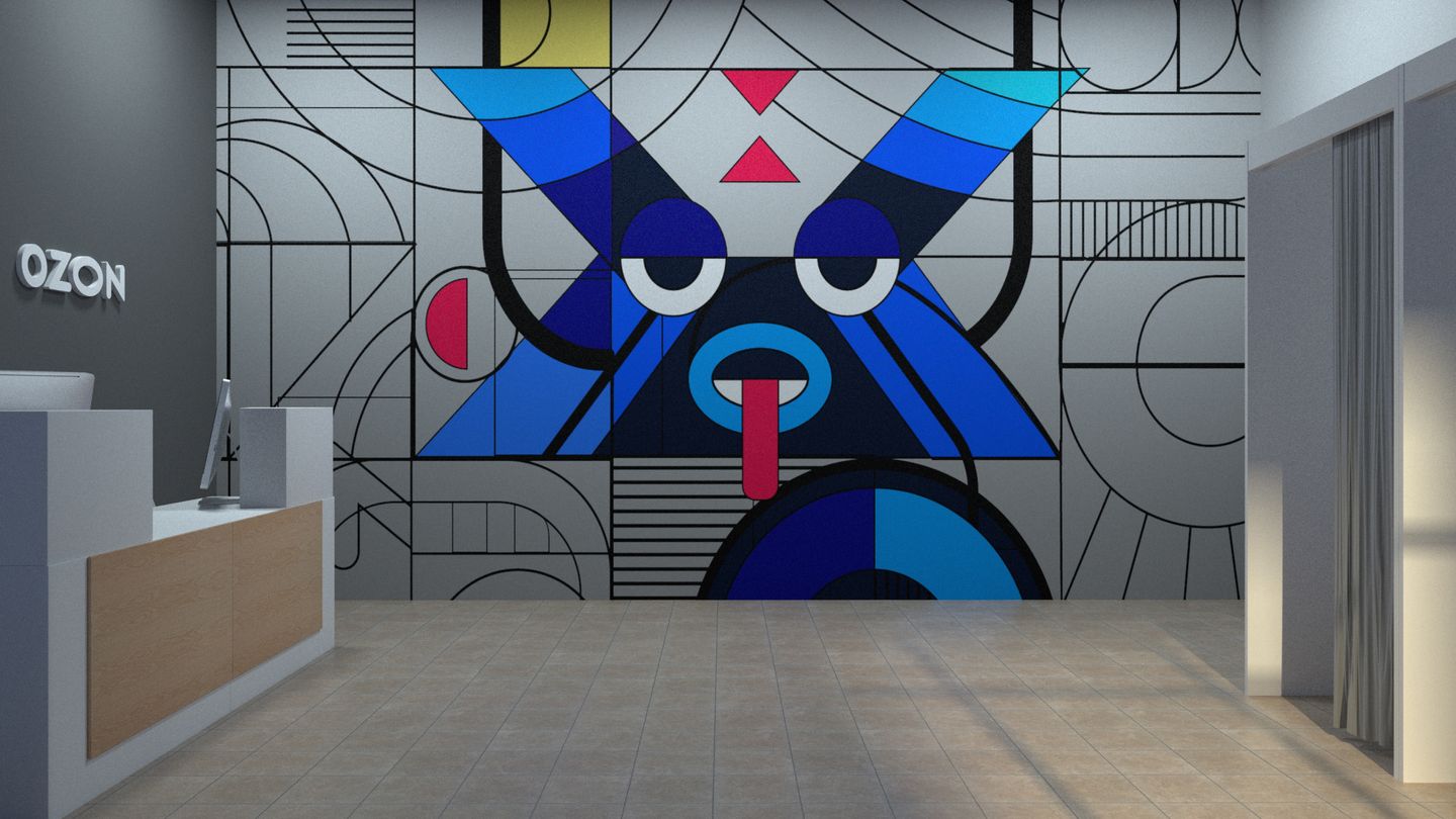 Покрашенная стена